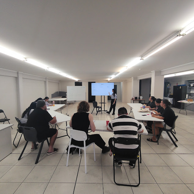 Students sitting at desks in a Chinese language classroom in Napier