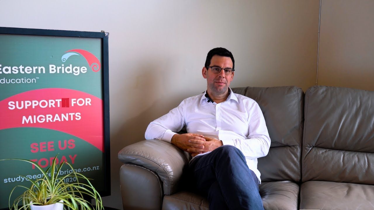 Simon Appleton, founder of Eastern Bridge, at the Eastern Bridge office in Napier